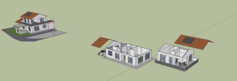 Housing Two Levels 3D SKP Model for SketchUp