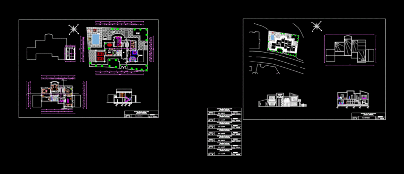 Housing Two Levels DWG Section for AutoCAD