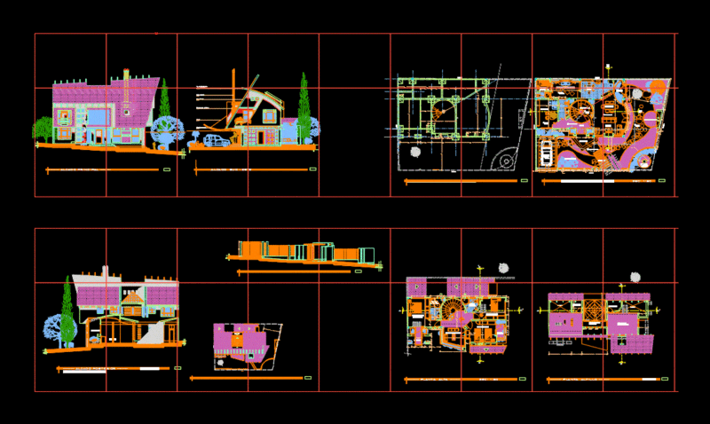 House 2D DWG Plan for AutoCAD