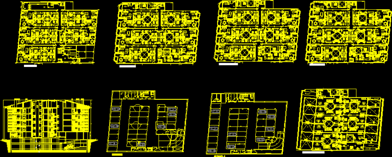 Housings DWG Section for AutoCAD
