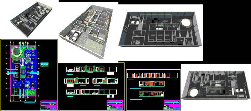 Housings Los Pinos Chimbote DWG Block for AutoCAD