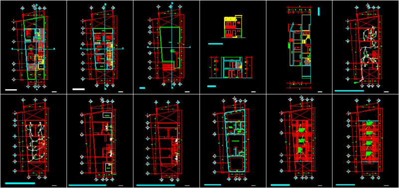 Housng Two Levels DWG Block for AutoCAD