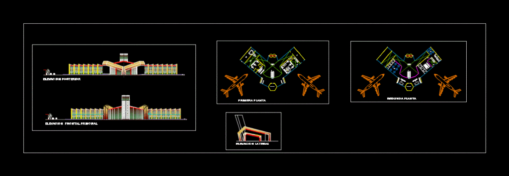 Huanuco Airport DWG Block for AutoCAD