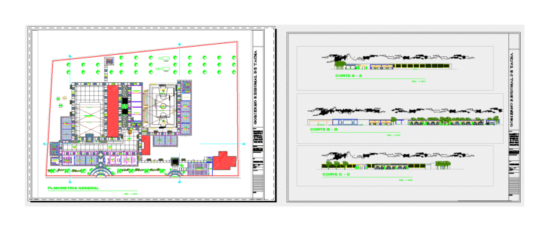 Ie Alfonso Ugarte DWG Section for AutoCAD