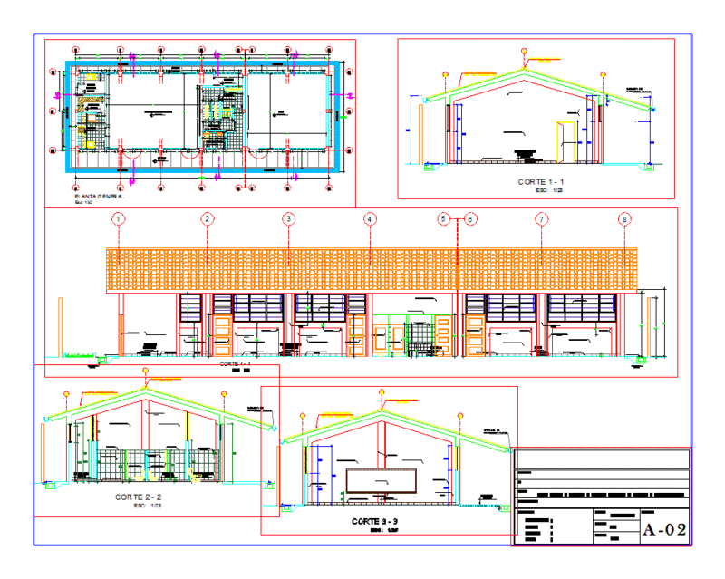 Iei Module Architecture Classrooms; DWG Plan for AutoCAD