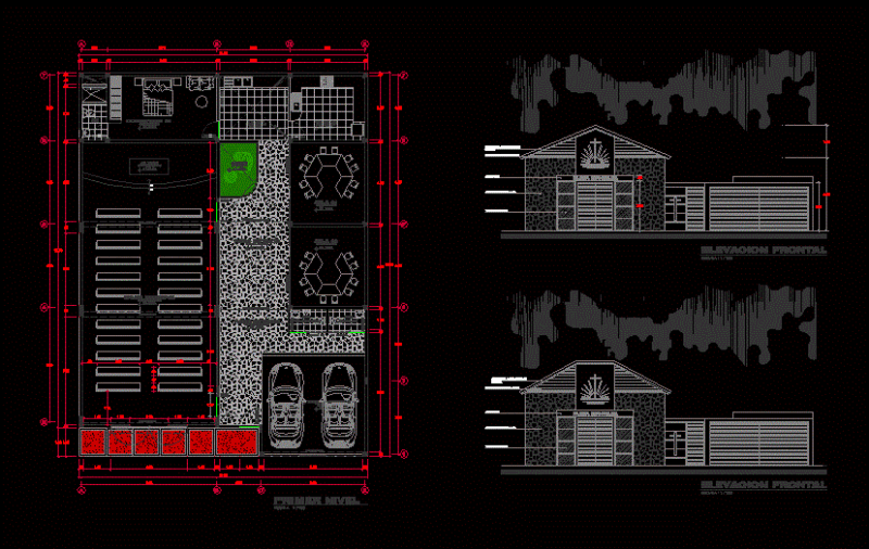 Iglesia Evangelica DWG Block for AutoCAD