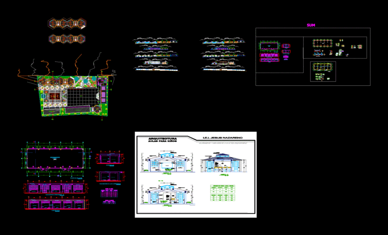 Improvement And Educational Amplacion Of The Iei 312 Jesus ??Of Nazareth DWG Section for AutoCAD