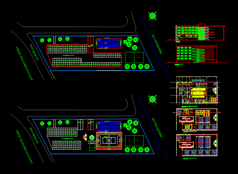 Inclusive School DWG Block for AutoCAD