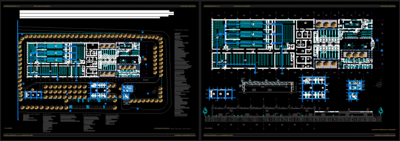 Industrial Buildings DWG Plan for AutoCAD