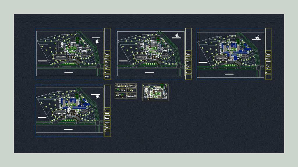 Industrial Complex DWG Block for AutoCAD