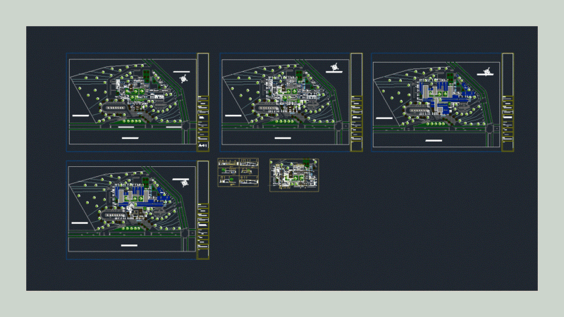 Industrial Complex DWG Block for AutoCAD