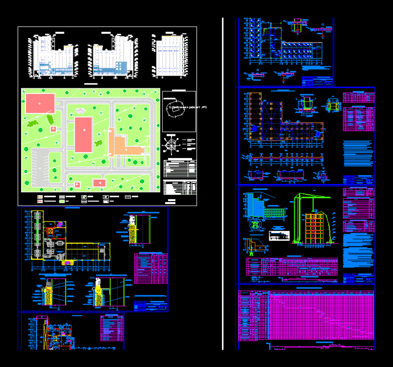 Industrial Forage Plants DWG Detail for AutoCAD
