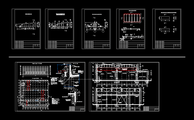 Industrial Hall Building DWG Full Project for AutoCAD