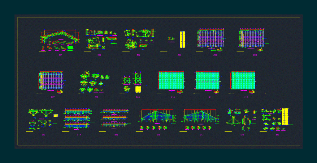 Industrial Hall DWG Block for AutoCAD