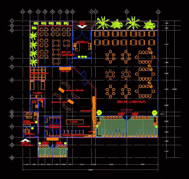 Industrial Kitchen Restaurant Type Dwg Block For Autocad 65480 