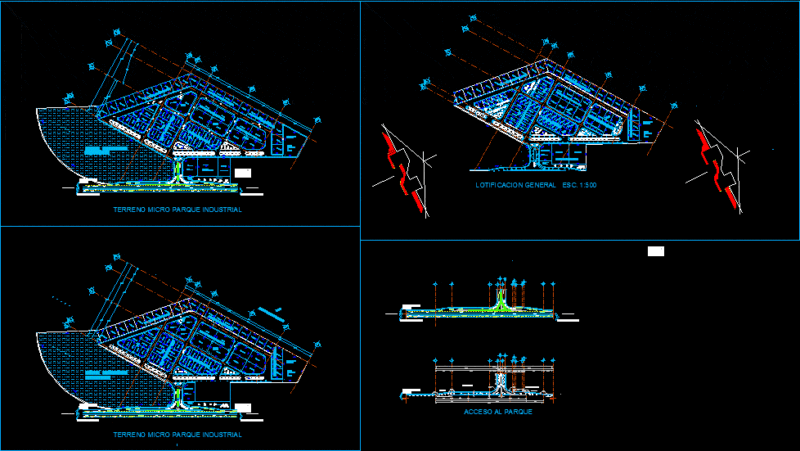 Industrial Park DWG Full Project for AutoCAD