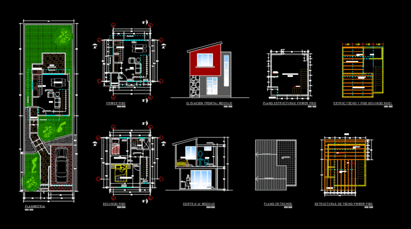 Info Living DWG Section for AutoCAD