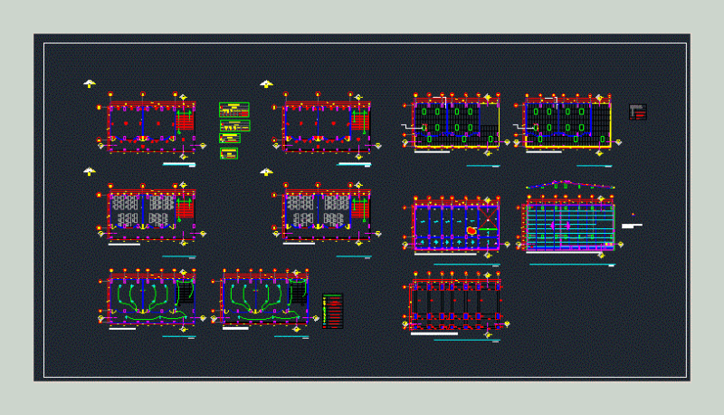 Infrastructure Classrooms DWG Block for AutoCAD