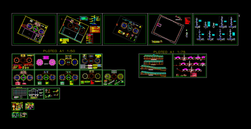 Initial Center DWG Detail for AutoCAD