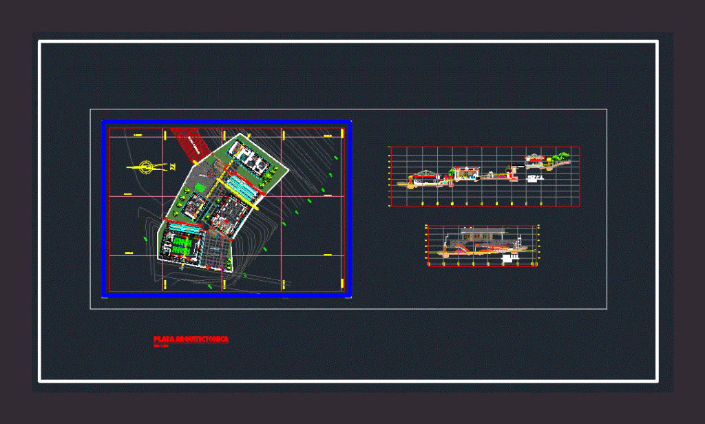 Initial Comprehensive Educational Institution DWG Plan for AutoCAD