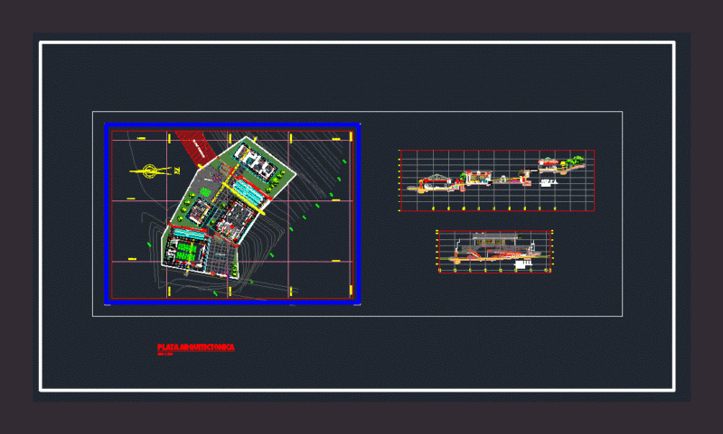Initial Comprehensive Educational Institution DWG Plan for AutoCAD
