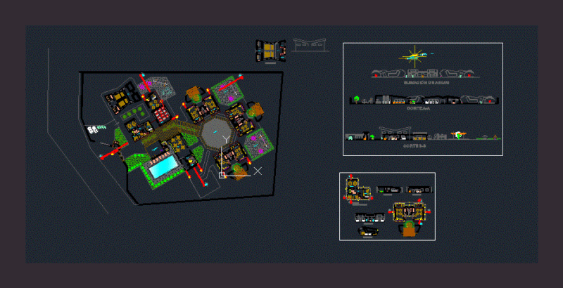 Initial Educational Institution DWG Block for AutoCAD
