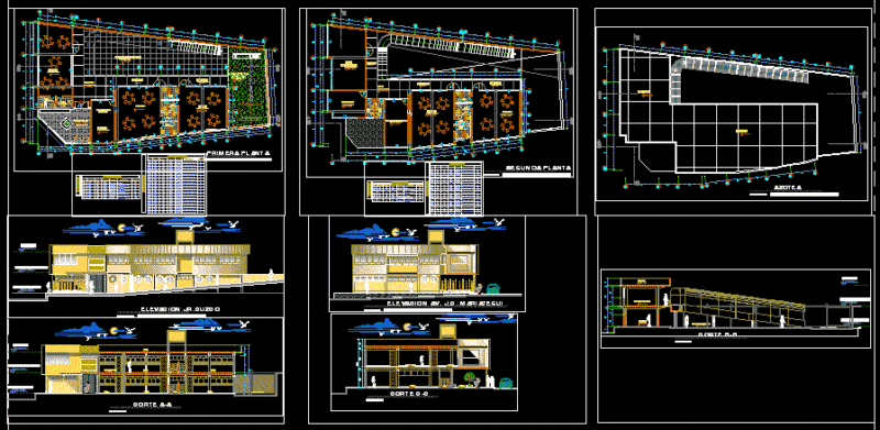 Initial Educative Institution DWG Full Project for AutoCAD