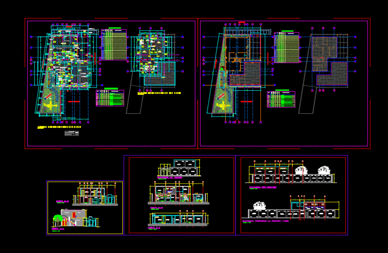 Initial Iiee – Educational Institution DWG Section for AutoCAD