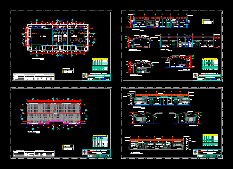 Initial School DWG Block for AutoCAD