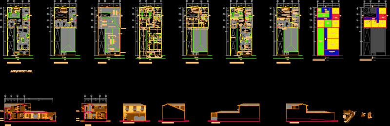 Remodeling a House 2D DWG Design Model for AutoCAD
