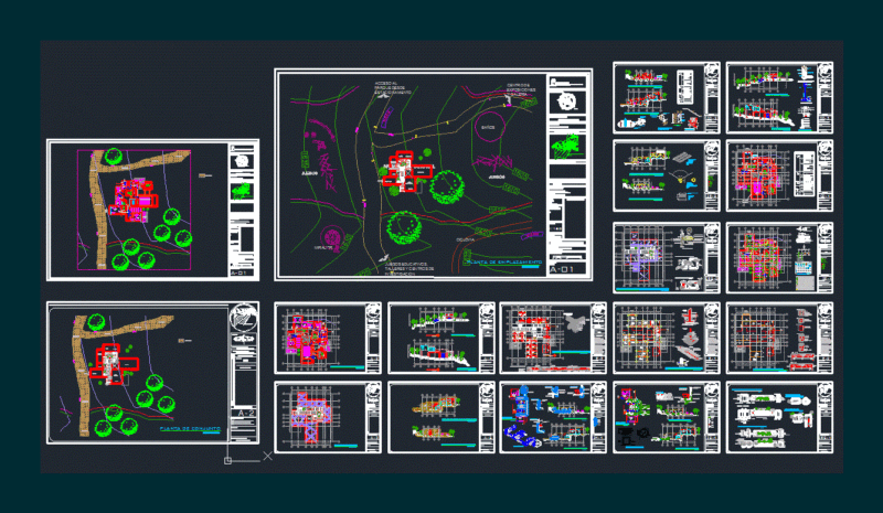 Institutional Building DWG Detail for AutoCAD