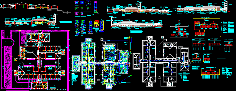 Integral School DWG Section for AutoCAD