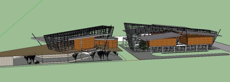 Intermodal Station 3D SKP Model for SketchUp