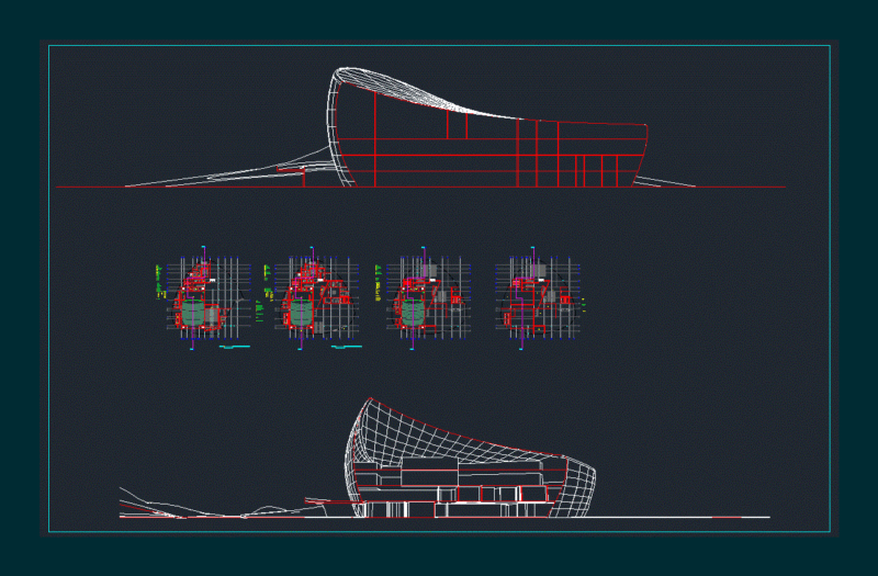 International Cruise Terminal DWG Plan for AutoCAD