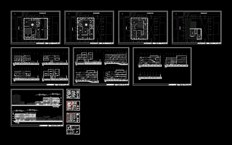 Interpretation Center DWG Plan for AutoCAD