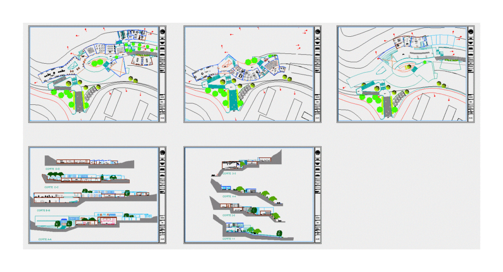 Interpretation Centre DWG Block for AutoCAD