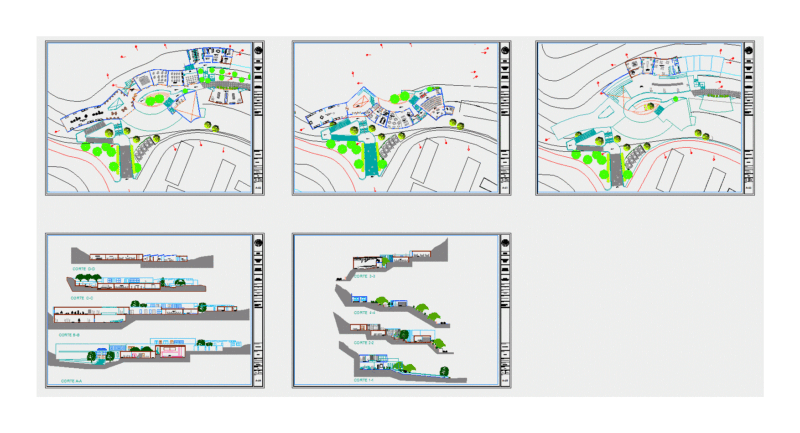 Interpretation Centre DWG Block for AutoCAD