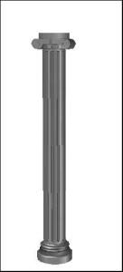Ionic Column 3D DWG Model for AutoCAD