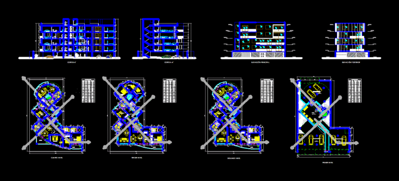 Irregular Field Multi DWG Block for AutoCAD