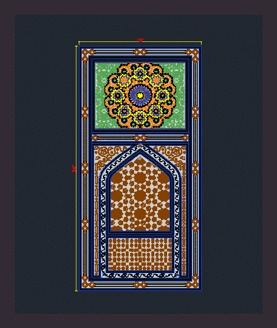 Islamic Motif Design DWG Block for AutoCAD • Designs CAD