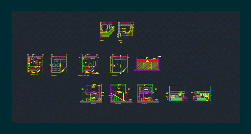 Japanese Retaurante DWG Section for AutoCAD