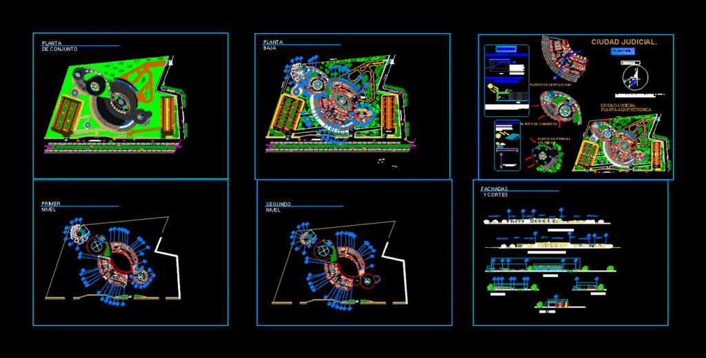 Judicial Aguas Verdes City DWG Plan for AutoCAD