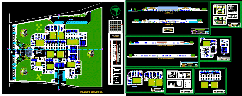 Judiciary Building DXF Full Project for AutoCAD