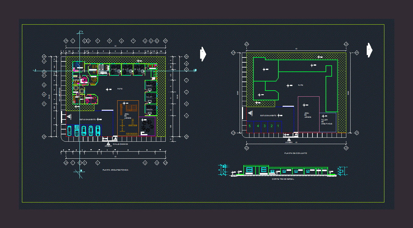 Kinder Garden DWG Block for AutoCAD • Designs CAD