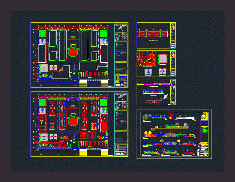 Kinder Garden DWG Block for AutoCAD