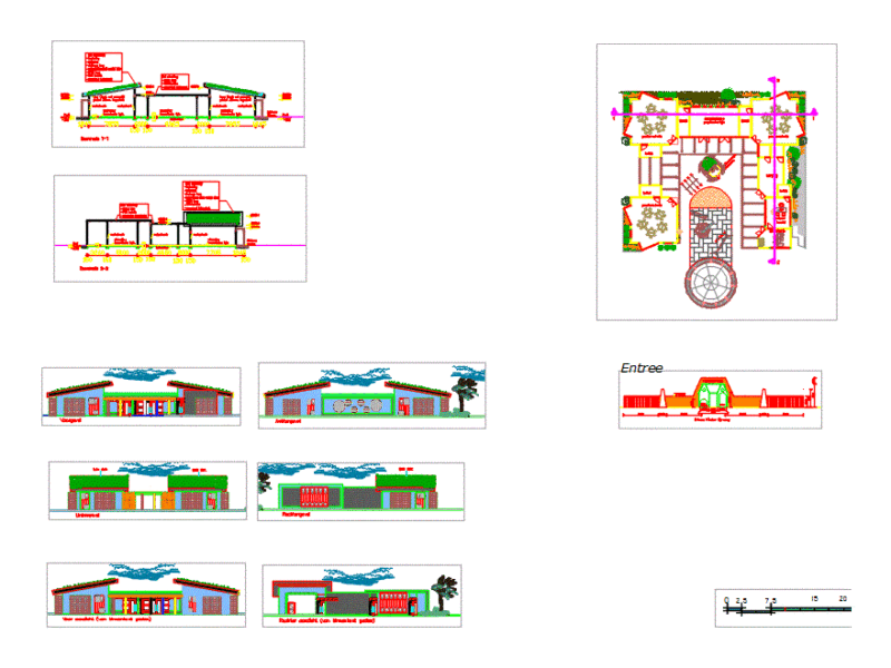 Kinder Garden DWG Plan for AutoCAD