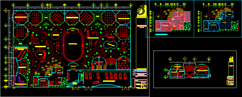Kindergarten DWG Block for AutoCAD