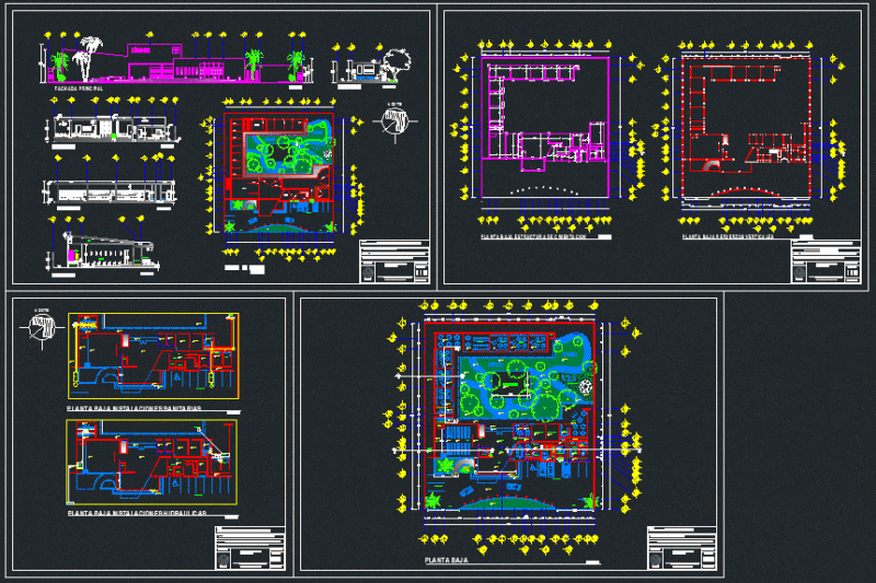 Kindergarten DWG Full Project for AutoCAD