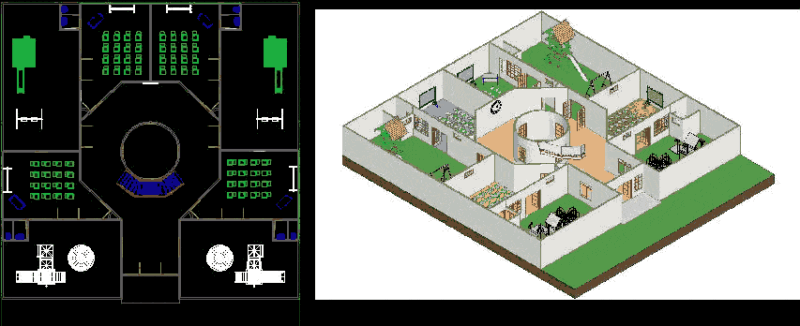 Kindergartens School 3D DWG Full Project for AutoCAD