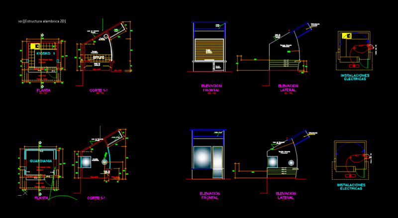 Kiosco DWG Plan for AutoCAD